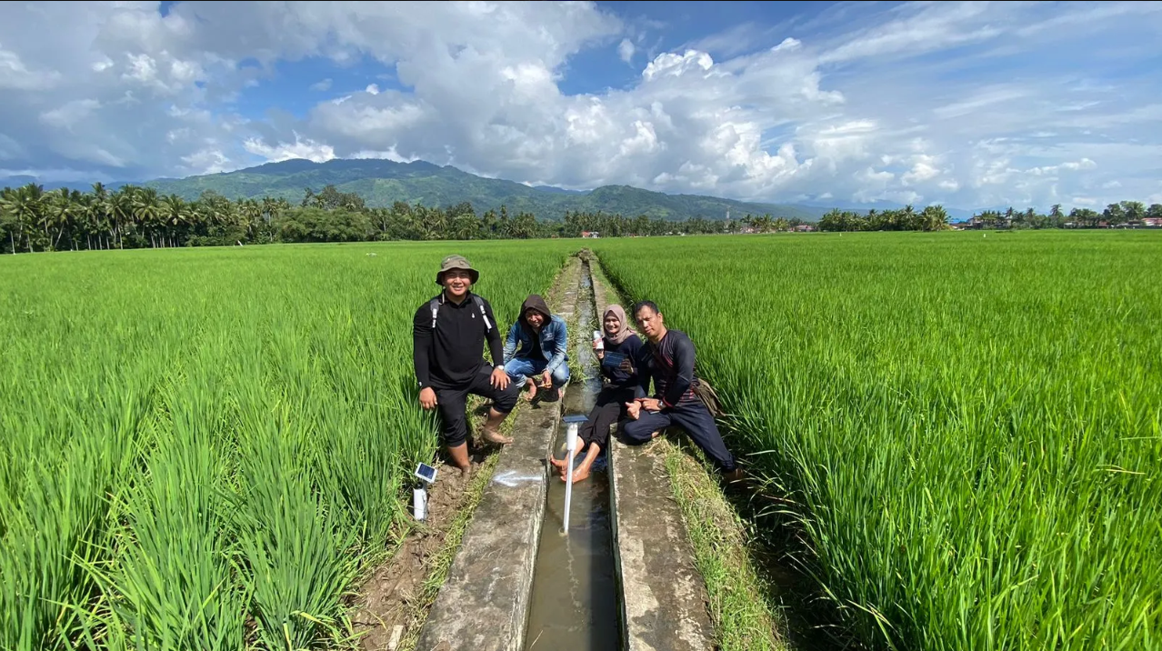 Foto implementasi Smart Irrigation di lapangan